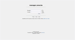 Desktop Screenshot of manager.zona.ba